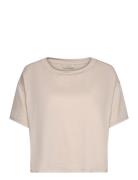 Gwynet Tee Tops T-shirts & Tops Short-sleeved Beige Residus