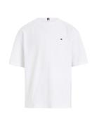 Essential Tee S/S Tops T-shirts Short-sleeved White Tommy Hilfiger