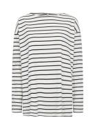 Sc-Derby Stripe Tops T-shirts & Tops Long-sleeved White Soyaconcept