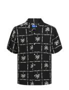 Jorluke Ocean Resort Shirt Ss Styd24 Tops Shirts Short-sleeved Black J...