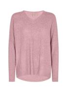 Sc-Biara Tops Knitwear Jumpers Pink Soyaconcept