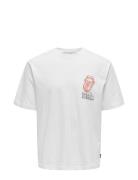 Onsrollingst S Rlx Ss Tee Tops T-shirts Short-sleeved White ONLY & SON...