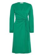 Catjaiw Wrap Dress Knelang Kjole Green InWear