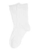Andrea Frilly Socks Lingerie Socks Regular Socks White SUI AVA