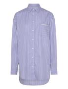 Holiday Shirt Tops Shirts Long-sleeved Blue H2O Fagerholt