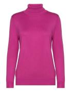 Pullover-Knit Light Tops Knitwear Turtleneck Pink Brandtex