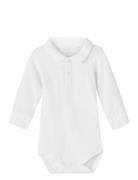 Nbmholger Ls Polo Body Noos Bodies Long-sleeved White Name It