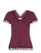 T-Shirt Tops Blouses Short-sleeved Red Rosemunde