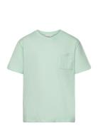 Essential Cotton-Blend T-Shirt Tops T-shirts Short-sleeved Green Mango
