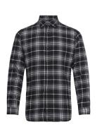 Jjplain Fall Check Shirt Ls Tops Shirts Casual Navy Jack & J S