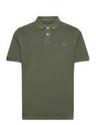 Polos Short Sleeve Tops Polos Short-sleeved Khaki Green Marc O'Polo