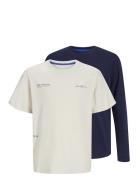 Jjgreat B2S Tee Ss Ls 2Pk Mp Jnr Tops T-shirts Short-sleeved Multi/pat...
