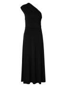 Slfabbie -Shoulder Maxi Dress D2 Maxikjole Festkjole Black Selected Fe...