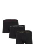 Low Rise Trunk 3Pk Boksershorts Black Calvin Klein