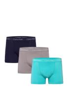 Trunk 3Pk Boksershorts Blue Calvin Klein