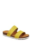 Biabetricia Twin Strap Sandal Flate Sandaler Yellow Bianco