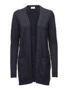 Viril Open L/S Knit Cardigan - Noos Tops Knitwear Cardigans Navy Vila