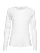 Lr-Any Tops T-shirts & Tops Long-sleeved White Levete Room