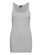 Vmmaxi My Soft Long Tank Top Noos Tops T-shirts & Tops Sleeveless Grey...