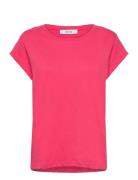 Leti Tee Tops T-shirts & Tops Short-sleeved Pink Minus