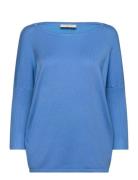 Fqj -Pu Tops Knitwear Jumpers Blue FREE/QUENT