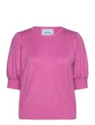 Liva Knit Tee Tops Knitwear Jumpers Pink Minus