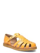 Sandals - Flat - Closed Toe - Op Flate Sandaler Orange ANGULUS