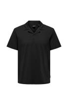 Onsabraham Reg Ss Resort Polo Cs Tops Polos Short-sleeved Black ONLY &...