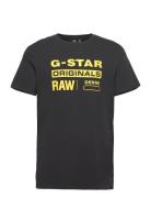 Graphic 8 R T S\S Tops T-shirts Short-sleeved Black G-Star RAW