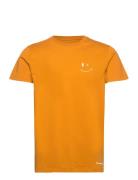 Patrick Organic Tee Tops T-shirts Short-sleeved Orange Clean Cut Copen...