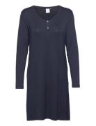 Jacqueline Longsleeved Dress Knelang Kjole Navy CCDK Copenhagen