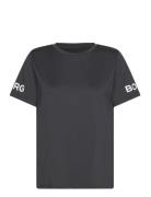 Borg T-Shirt Sport T-shirts & Tops Short-sleeved Black Björn Borg