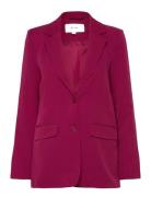 Vikamma Loose Blazer Blazers Single Breasted Blazers Burgundy Vila