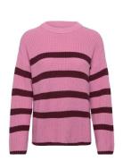 Slfbloomie Ls Knit O-Neck B Tops Knitwear Jumpers Pink Selected Femme