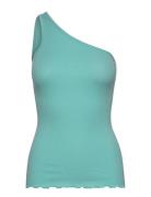 Organic Top Tops T-shirts & Tops Sleeveless Blue Rosemunde