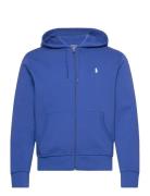 Double-Knit Full-Zip Hoodie Tops Sweat-shirts & Hoodies Hoodies Blue P...