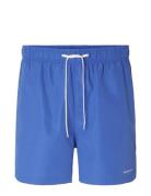 Slhdane Swimshorts Badeshorts Blue Selected Homme