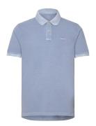 Sunfaded Pique Ss Rugger Tops Polos Short-sleeved Blue GANT