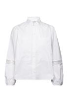 Tiffany Shirt Tops Shirts Long-sleeved White A-View