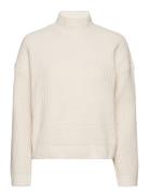 Vmkaia Ls Highneck Pullover Bf Tops Knitwear Turtleneck Cream Vero Mod...