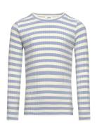 5X5 Classic Stripe Talika Top Tops T-shirts Long-sleeved T-shirts Blue...