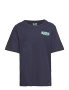 T-Shirts Sport T-shirts Short-sleeved Navy EA7