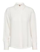 Biplea Tops Blouses Long-sleeved White BOSS
