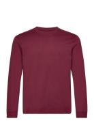 Basic Longsleeve T-Shirt Tops T-shirts Long-sleeved Burgundy Tom Tailo...