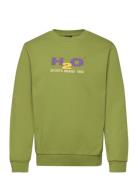 Logo Sweat O'neck Tops Sweat-shirts & Hoodies Sweat-shirts Green H2O