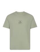 T-Shirts Short Sleeve Tops T-shirts Short-sleeved Green Marc O'Polo