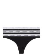 3 Pack Thong Stringtruse Undertøy Black Calvin Klein