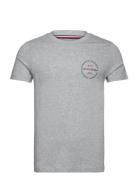 Hilfiger Roundle Tee Tops T-shirts Short-sleeved Grey Tommy Hilfiger