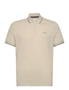 Tipping Ss Pique Polo Tops Polos Short-sleeved Beige GANT