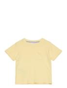 Essential Cotton-Blend T-Shirt Tops T-shirts Short-sleeved Yellow Mang...